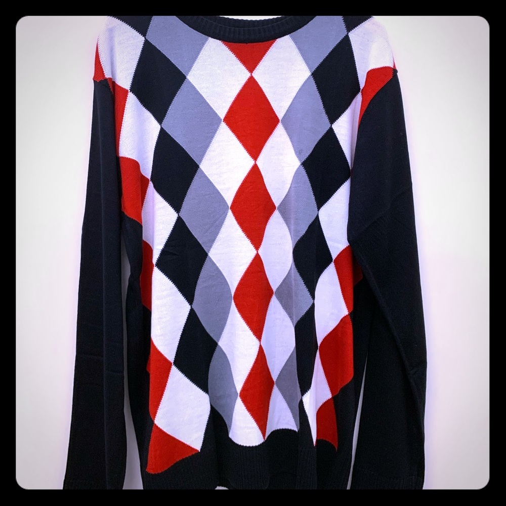 Argyle pattern Sweater light weight Spring & Fall